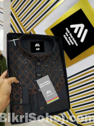 Cotton Panjabi with China Snap Button  Trendy & Comfortable